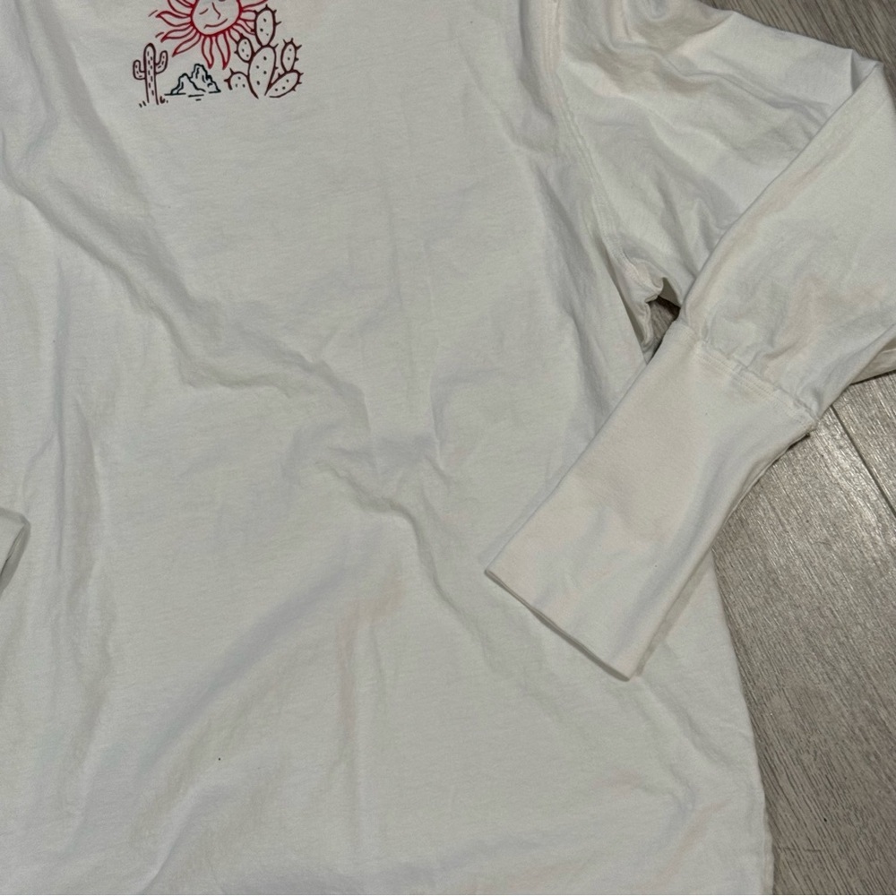 Wrangler Retro White Desert Dreamin' Long Sleeve Graphic Tee Medium - Picture 13 of 14